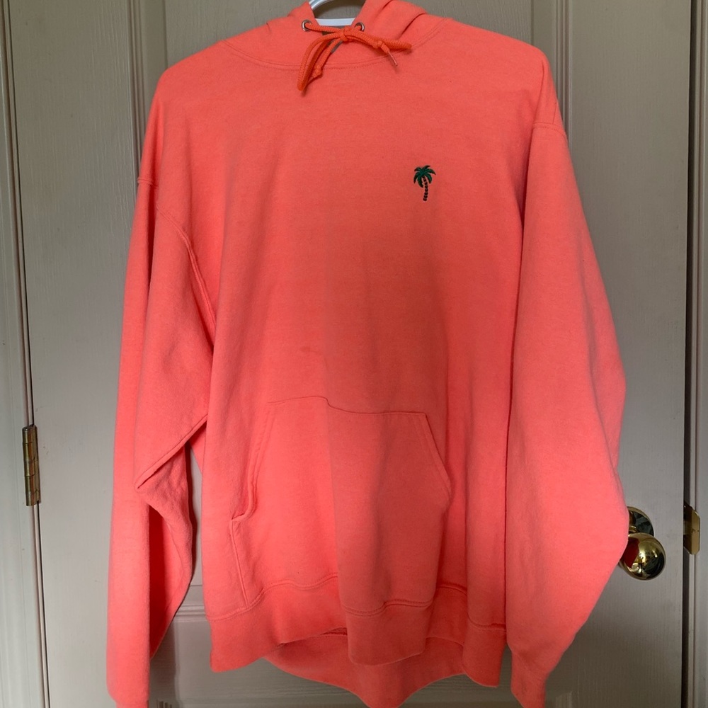 Fluorescent pink comfy hoodie
